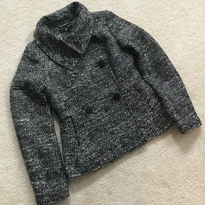 NWT H&M Black and White Double Breasted Coat in 2